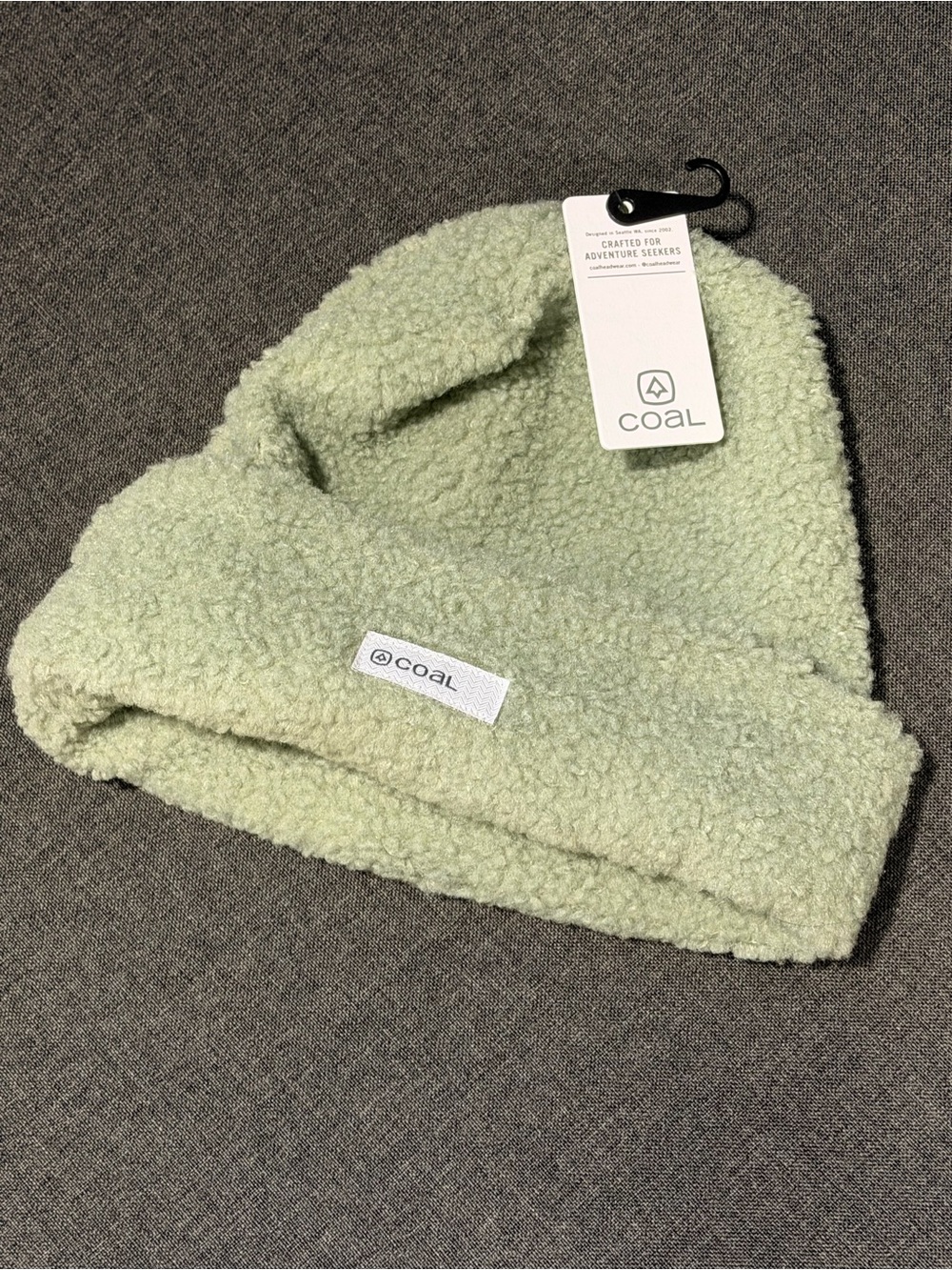 Coal Sherpa Beanie in Light Green